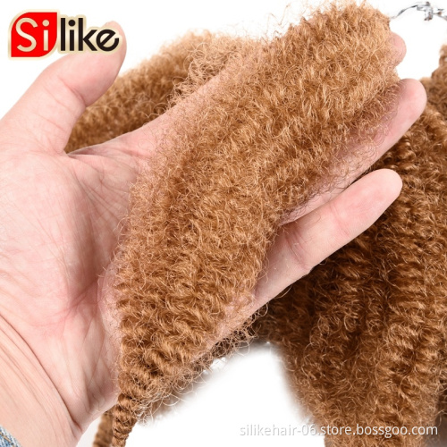 xuchang supplier senegalese twist hair Bulk afro kinky curl braids marley Jumbo crochet synthetic braiding hair